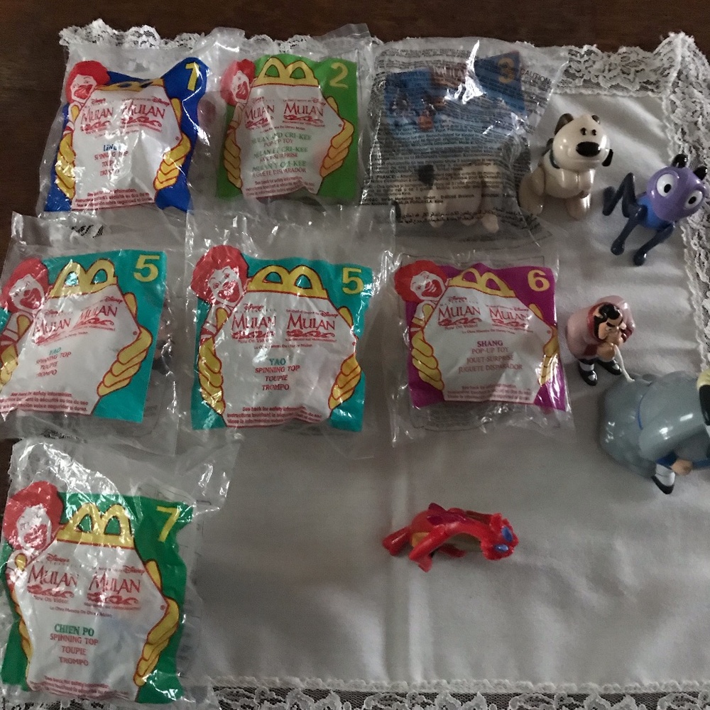 McDonald Happy Meal Disney Mulan Toys